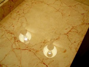 Damaged Marble Vanity Top Restored