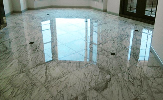 Marble Floor Polished and Restored